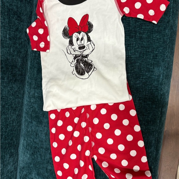 Hannah Anderson x Disney Minnie Mouse Red Polka Dot Kids Pajamas NWOT - Picture 1 of 5